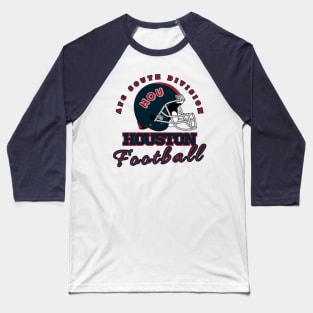 Houston Football Vintage Style Baseball T-Shirt